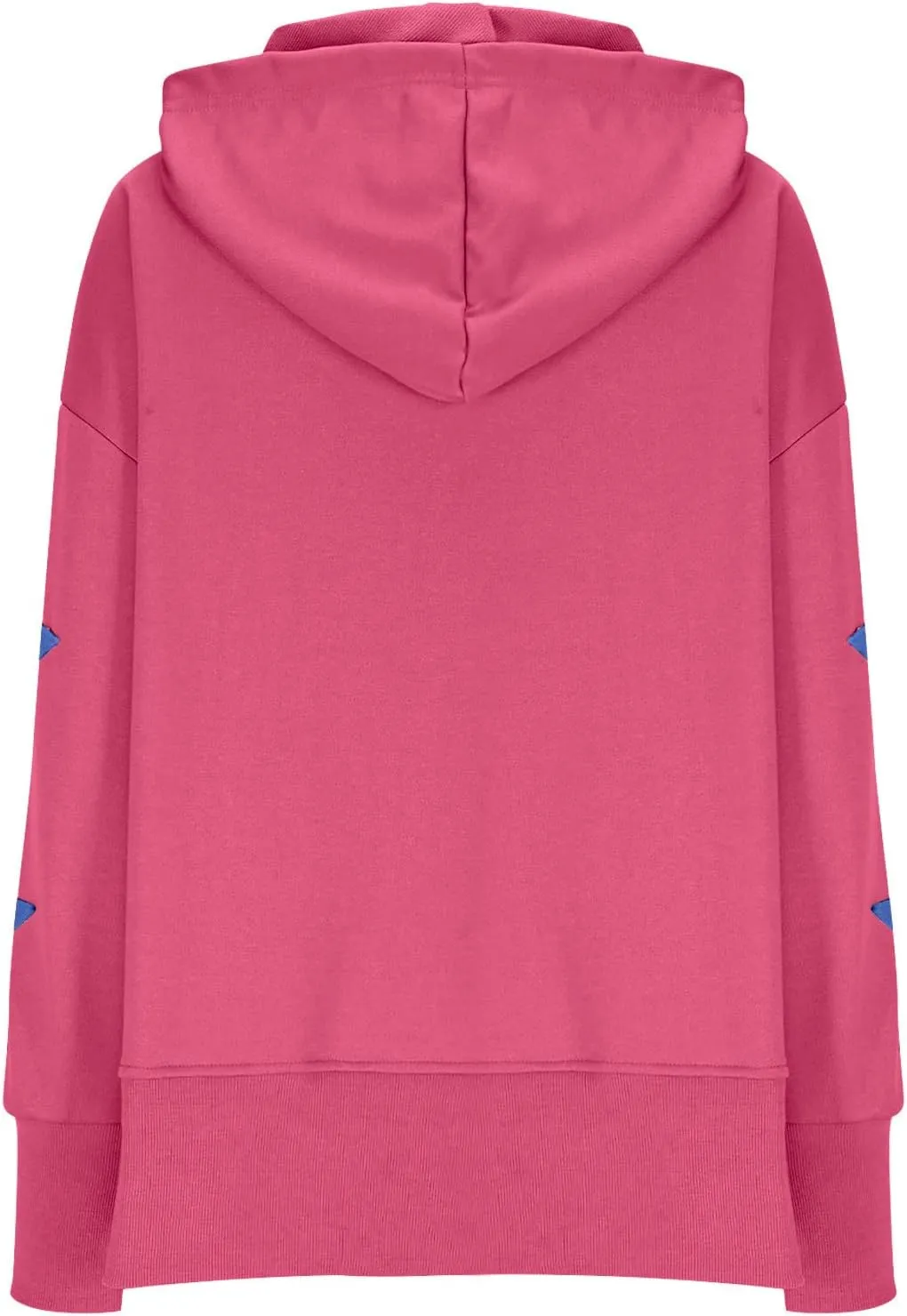 Cute Hoodies For Women Trendy 2024 Oversized Star Print Hooded Sweatshirt Side Slit Fall Pullover Tops y2k Clothes
