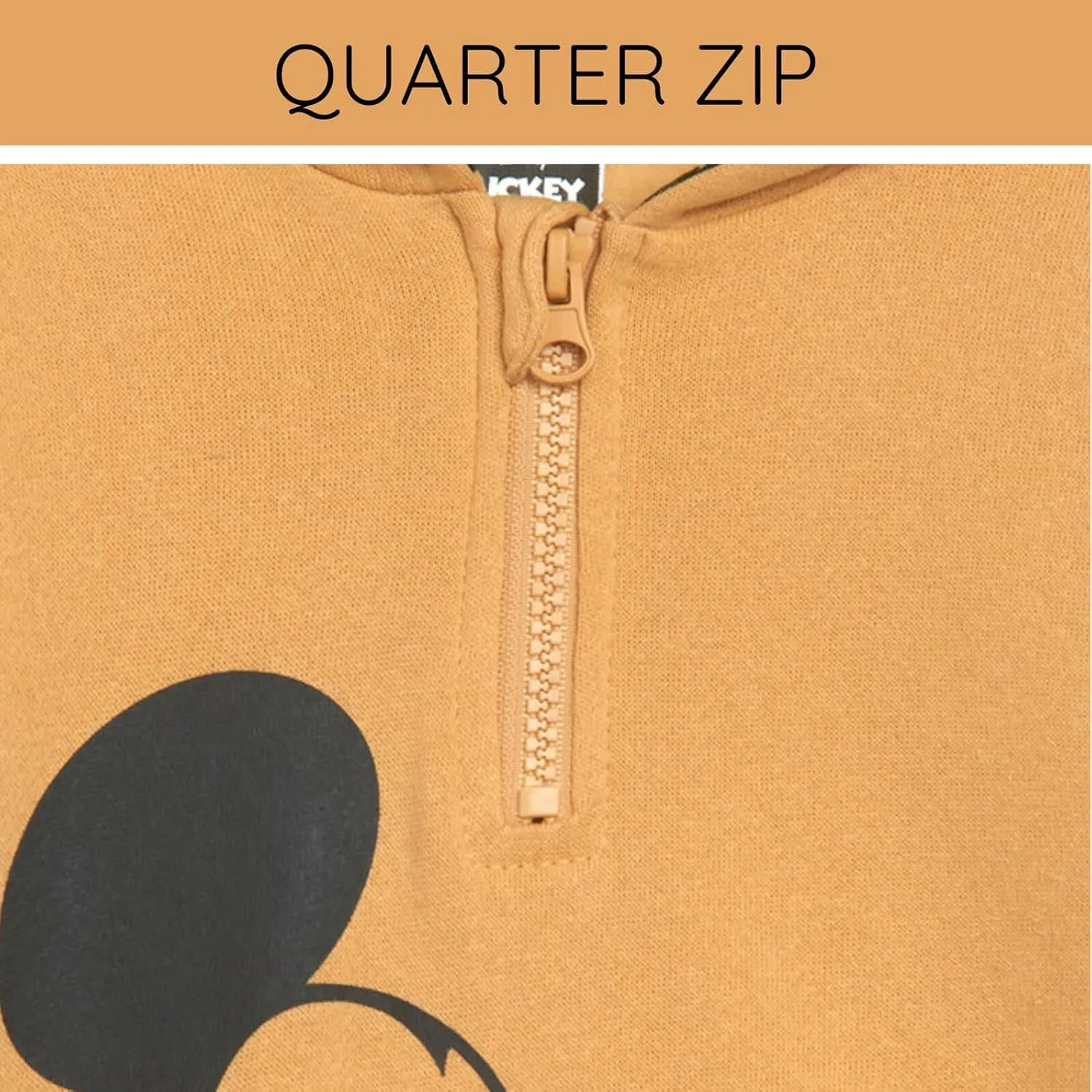 Disney Fleece Half Zip Hoodie Infant to Big Kid Sizes (12 Months - 18-20)