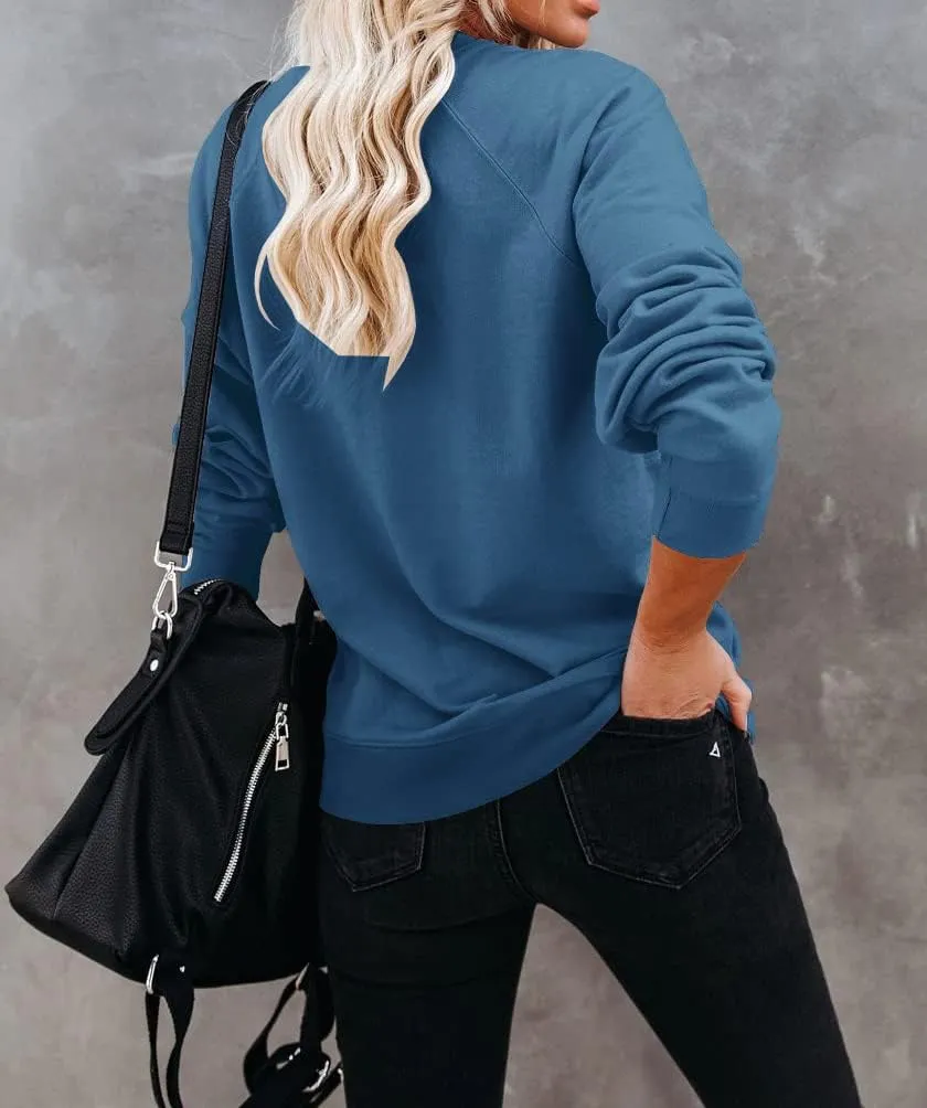 Dressmine Womens Crewneck Mama Sweatshirt Oversized Maternity Long Sleeve Shirt Cute Sweaters Graphic Hoodies