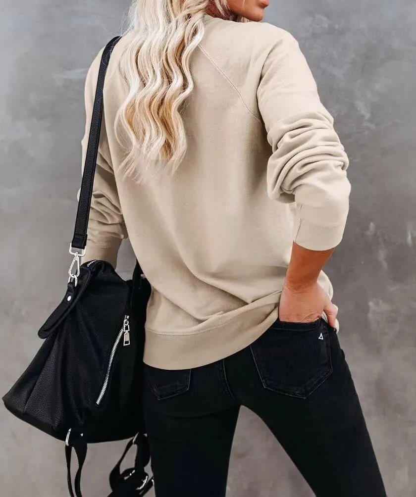 Dressmine Womens Crewneck Mama Sweatshirt Oversized Maternity Long Sleeve Shirt Cute Sweaters Graphic Hoodies