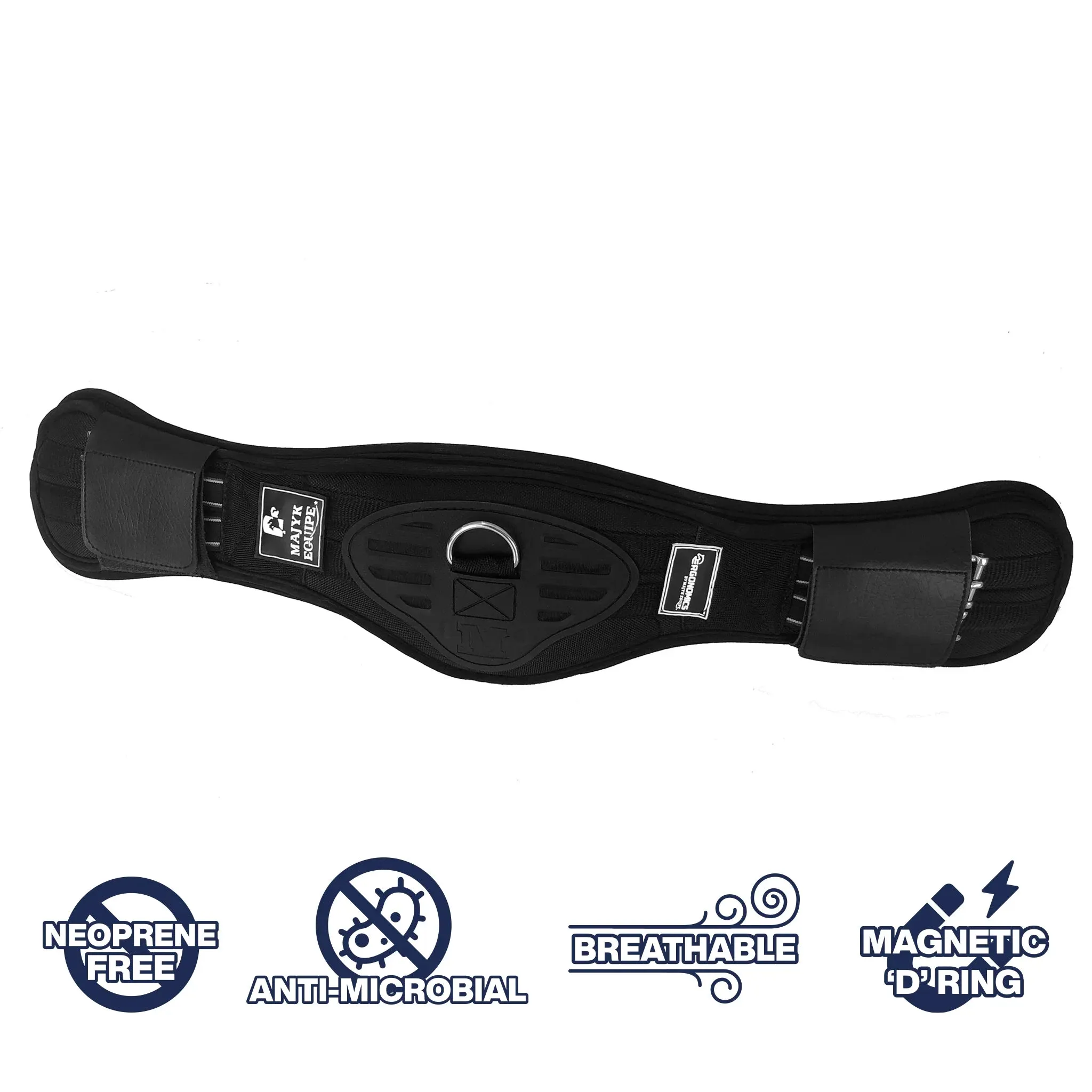 Ergonomics Spur Saver Dressage Girth with Buckle Guards