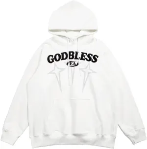 Fashion Y2K Hoodies Women Men Letter Print Sweatshirts Pullover Oversized Hoodie Grunge Harajuku Jacket Streetwear