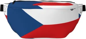 Flag Of The Czech Republic Stylish Crossbody Waist Pack - Versatile And Compact Travel Pouch For Hands-Free Storage
