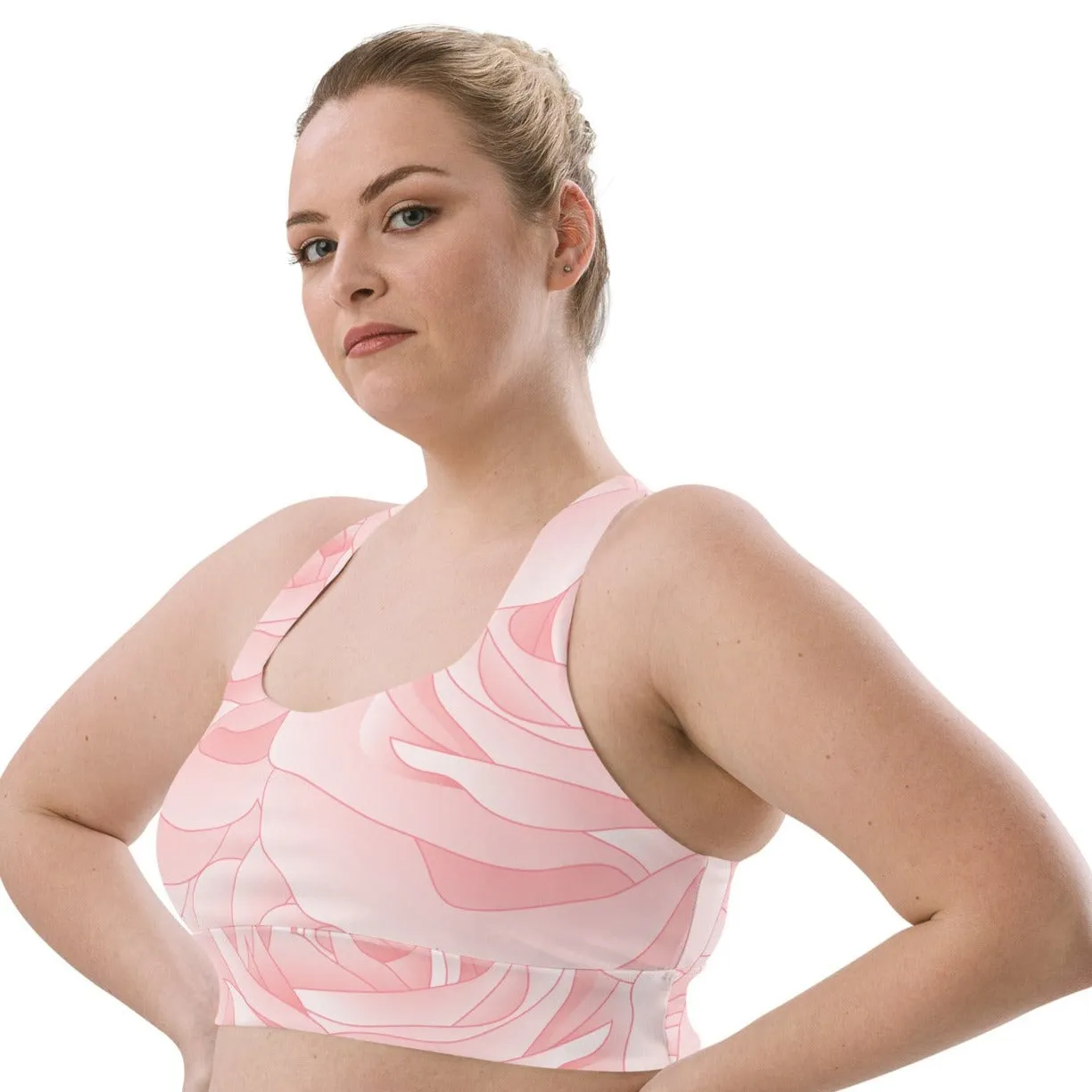 Floral Rose Sports Bra Activewear