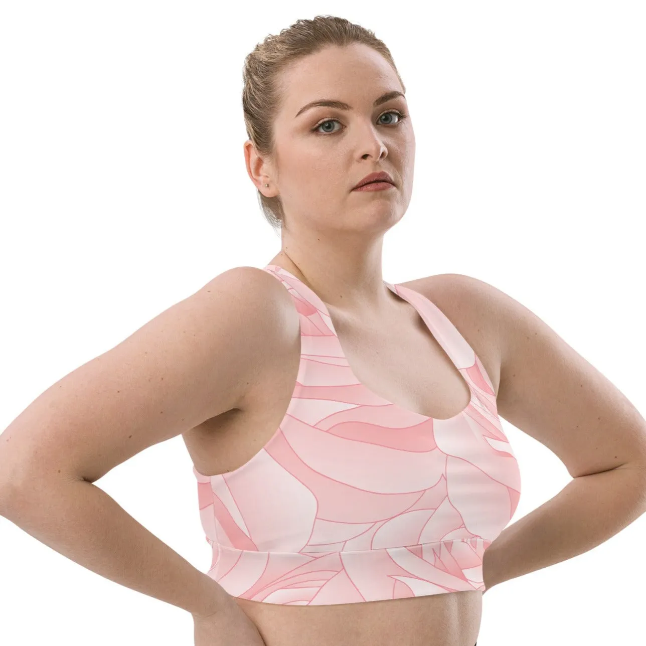 Floral Rose Sports Bra Activewear