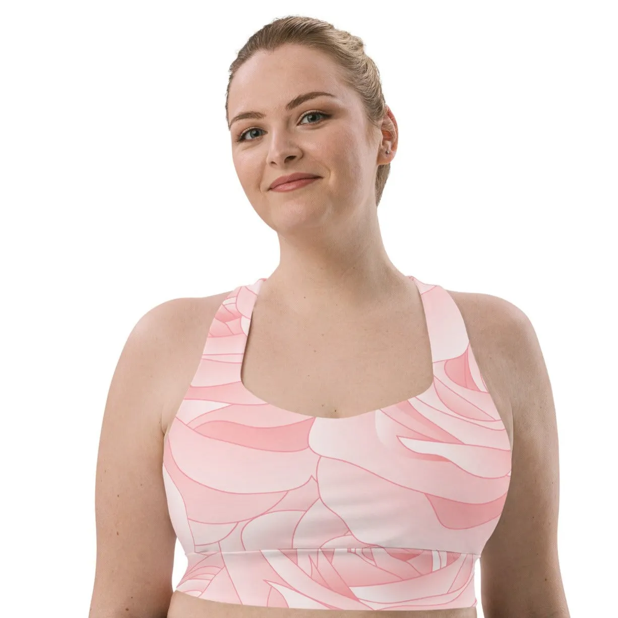Floral Rose Sports Bra Activewear