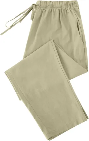 FZYLQY Capri Pants for Women Casual 2025 Summer Drawstring Elastic High Waist Cotton Linen Straight Wide Leg Cropped Trouser