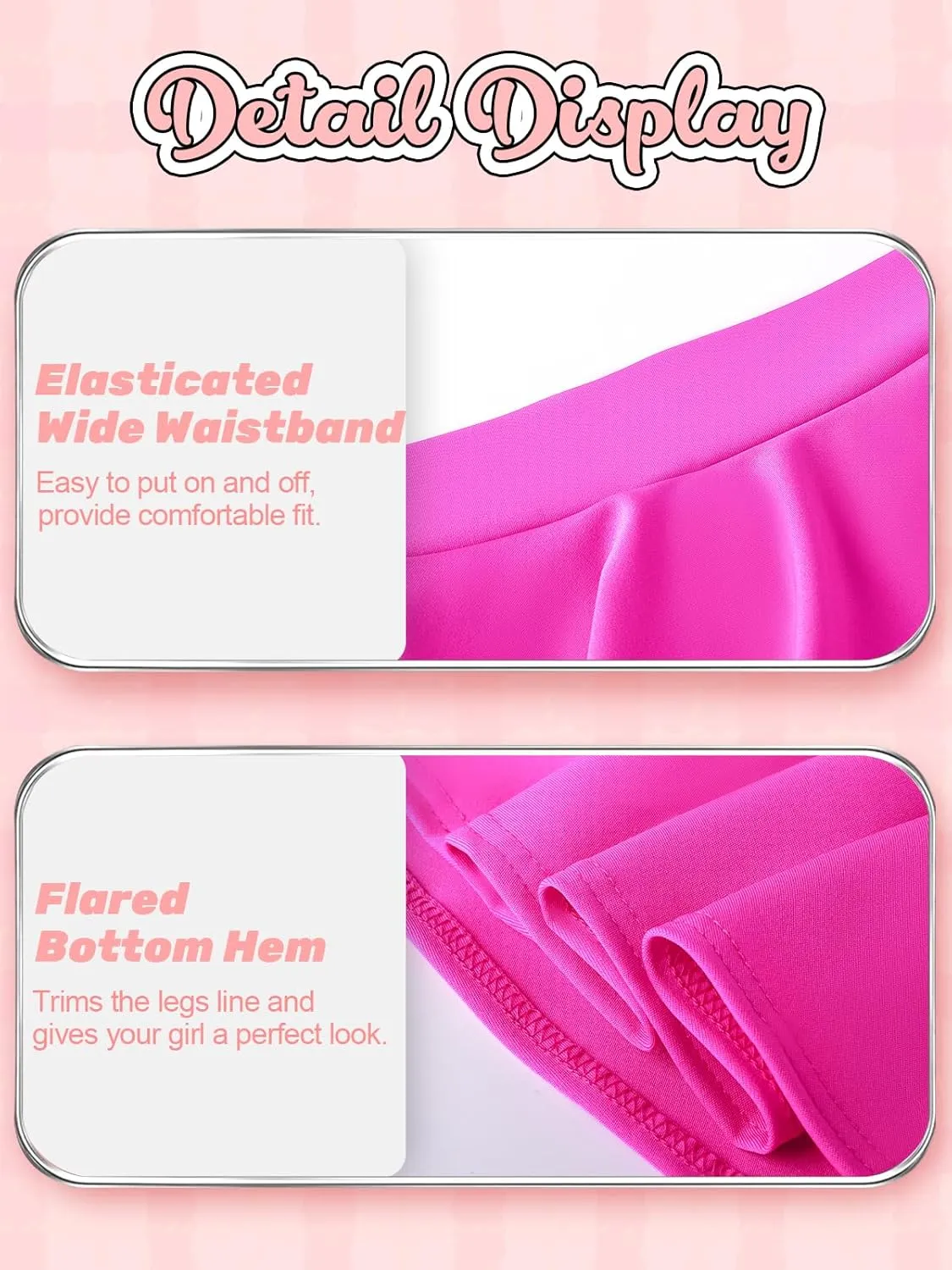 Girls Skirts Casual Mini Flare Pleated Skirt with Shorts High Waisted Skater Skirt A Line Skorts