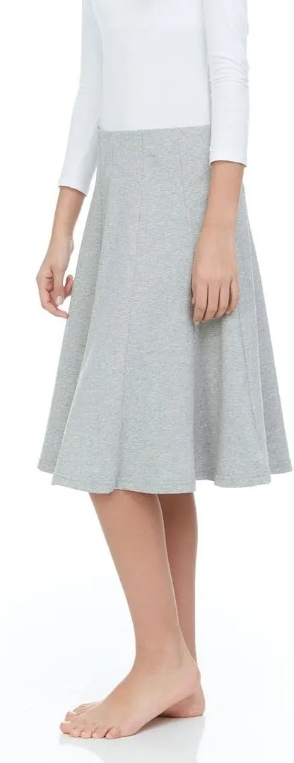 Girls Uniform Pleated Soft Cotton Panel Skirt