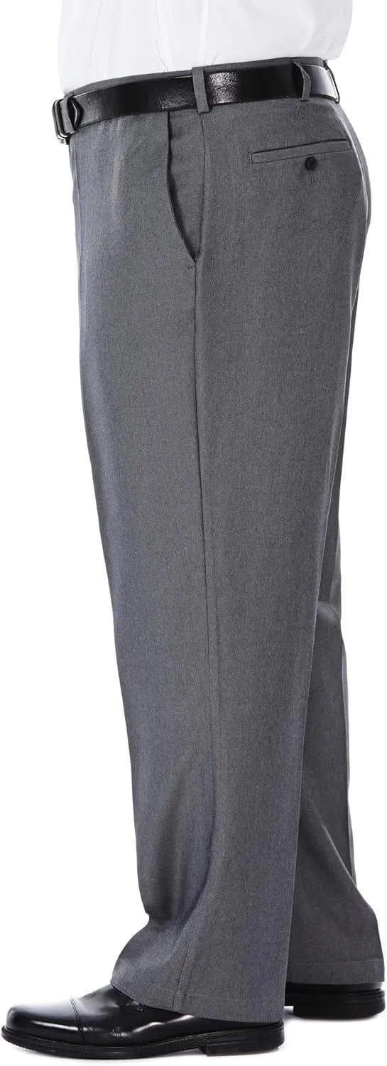 Haggar Men's Cool 18 Heather Solid Pant