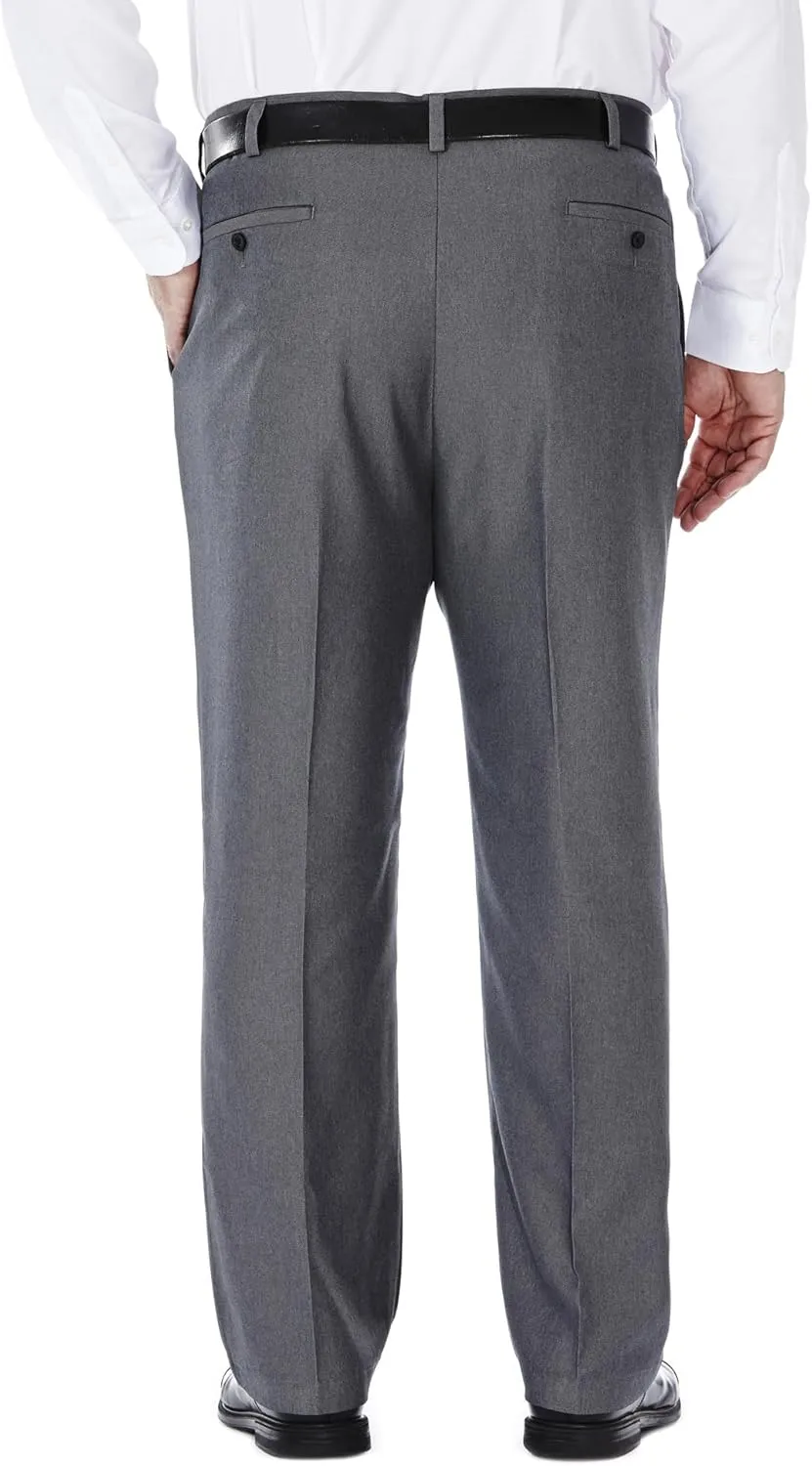 Haggar Men's Cool 18 Heather Solid Pant