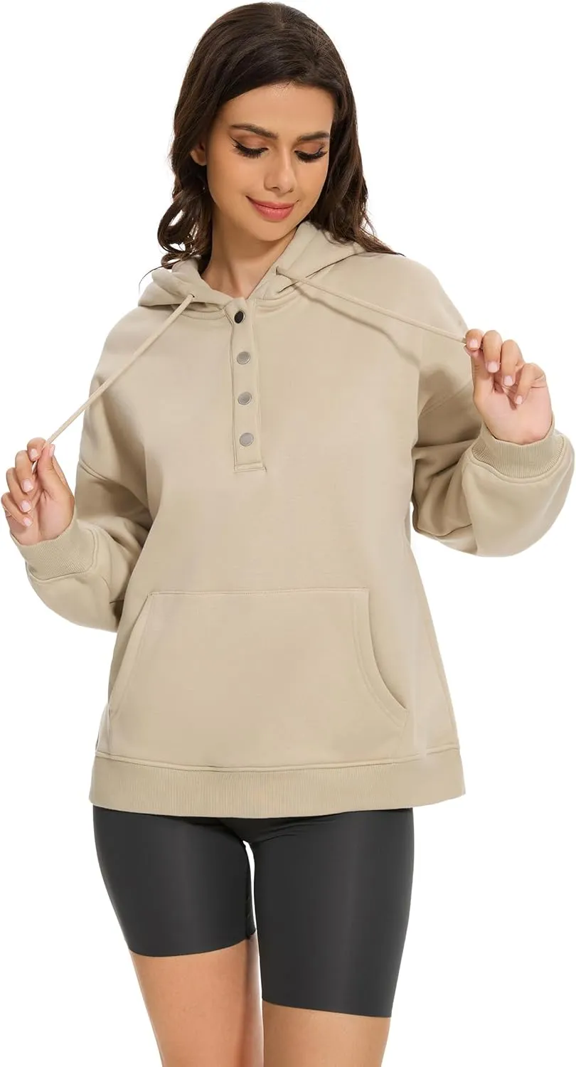 Halloween Womens Oversized Hoodies Fleece Sweatshirts Long Sleeve Sweaters Pullover Fall Outfits with Pocket