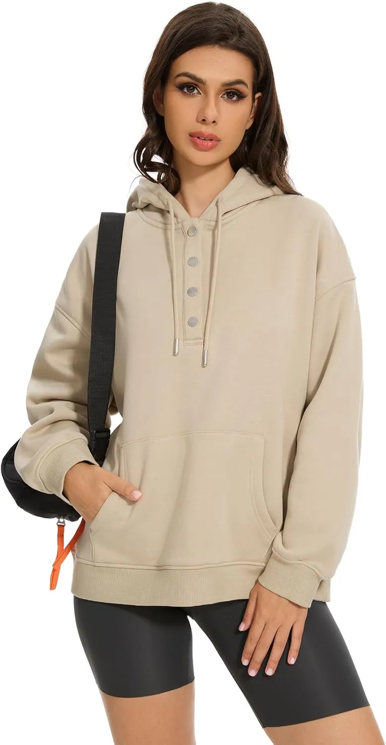 Halloween Womens Oversized Hoodies Fleece Sweatshirts Long Sleeve Sweaters Pullover Fall Outfits with Pocket