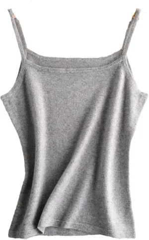 Hgvcfcv Cashmere Suspender Wool Knitted Camisole Cashmere Inner And Outer Wearing Solid Color Wool Womens Tank Tops
