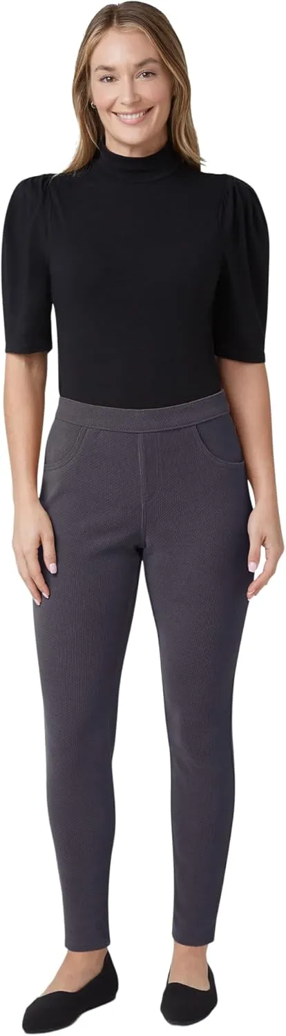 HUE Women's Soft Twill Jean Style Leggings