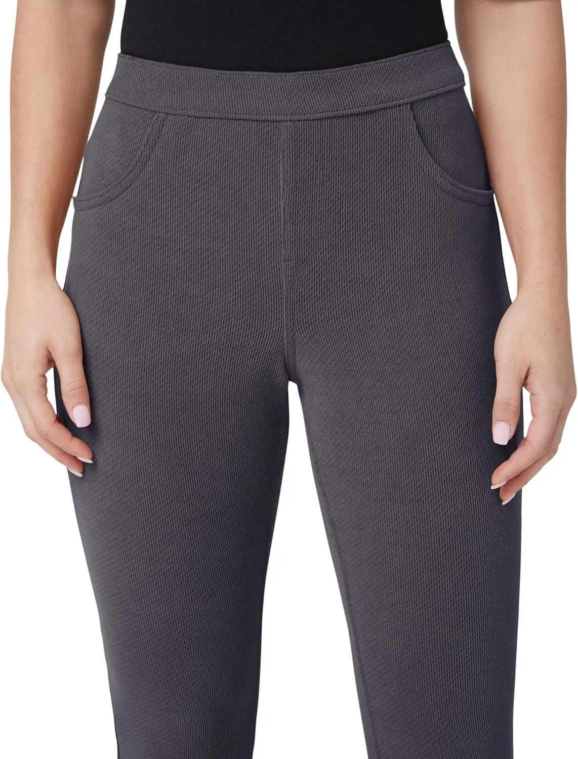 HUE Women's Soft Twill Jean Style Leggings