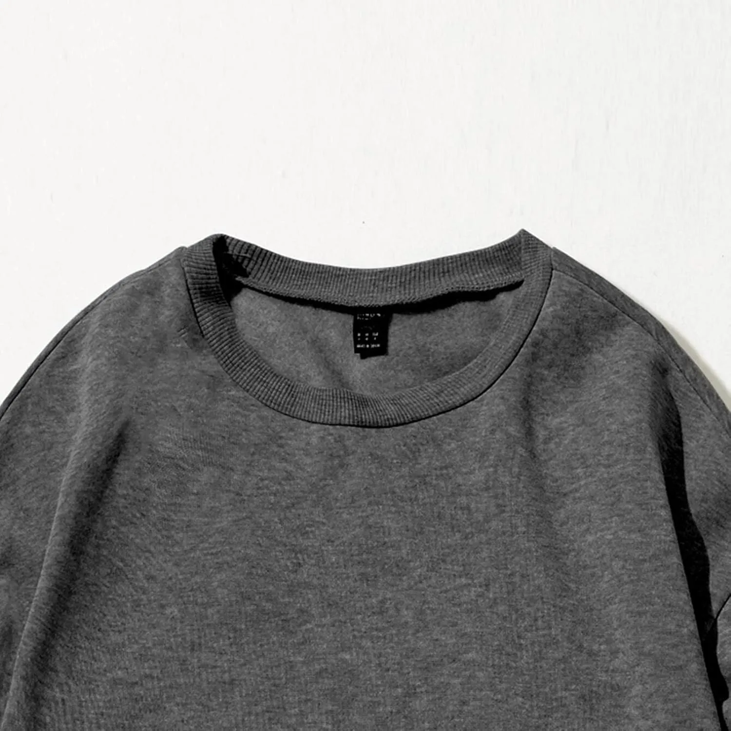 iLH Womens Oversized Hoodies Letter Printed Solid Color No Hood Pullover Sweatshirts For Women Streetwear Leisure Hoodies