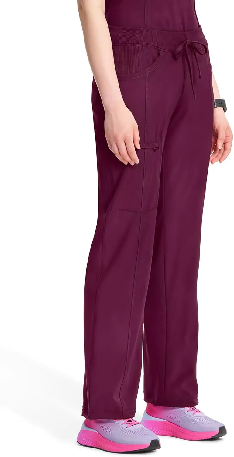 Infinity by Cherokee Straight Leg Drawstring Women Scrub Pants 360 Stretch with 4 Pockets 1123A