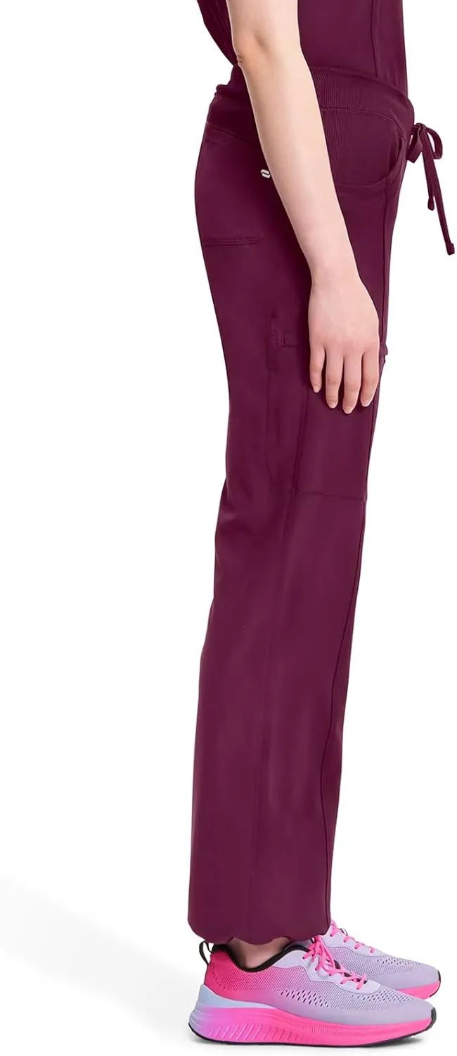 Infinity by Cherokee Straight Leg Drawstring Women Scrub Pants 360 Stretch with 4 Pockets 1123A
