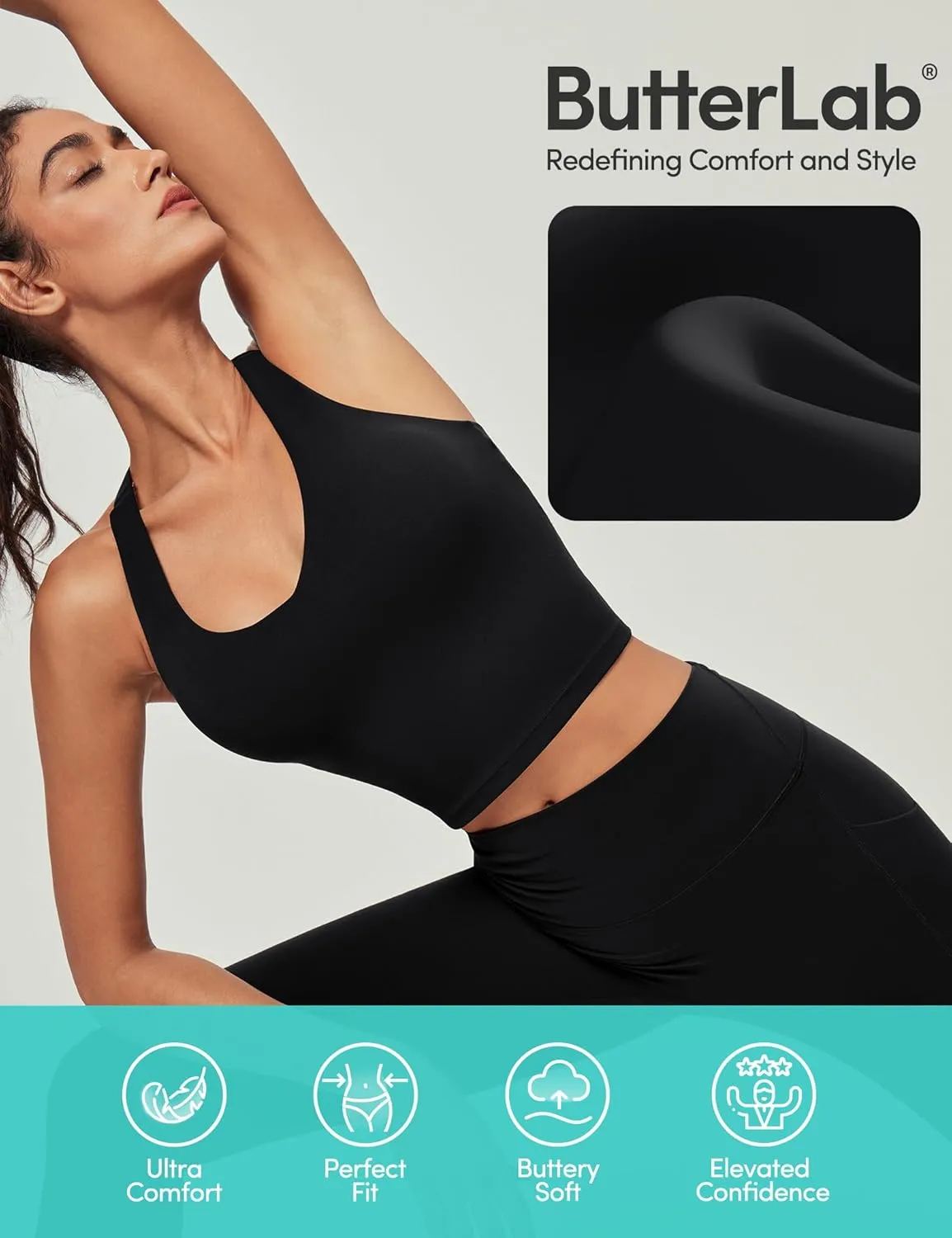 IUGA Buttery Adjustable Workout Tank Tops Woman with Built in Bra Y Back Longline Sports Bra Athletic V-Neck Crop Tops