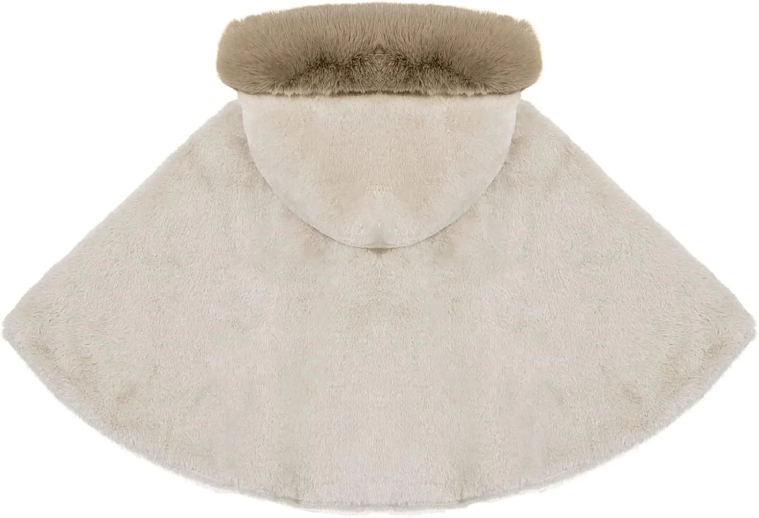 Kaerm Toddler Baby Girls Cute Carseat Poncho Faux Fur Hooded Cape Cloak Fleece Jacket Coat Winter Outerwear