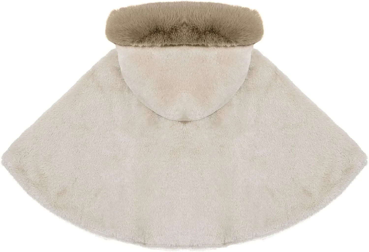 Kaerm Toddler Baby Girls Cute Carseat Poncho Faux Fur Hooded Cape Cloak Fleece Jacket Coat Winter Outerwear