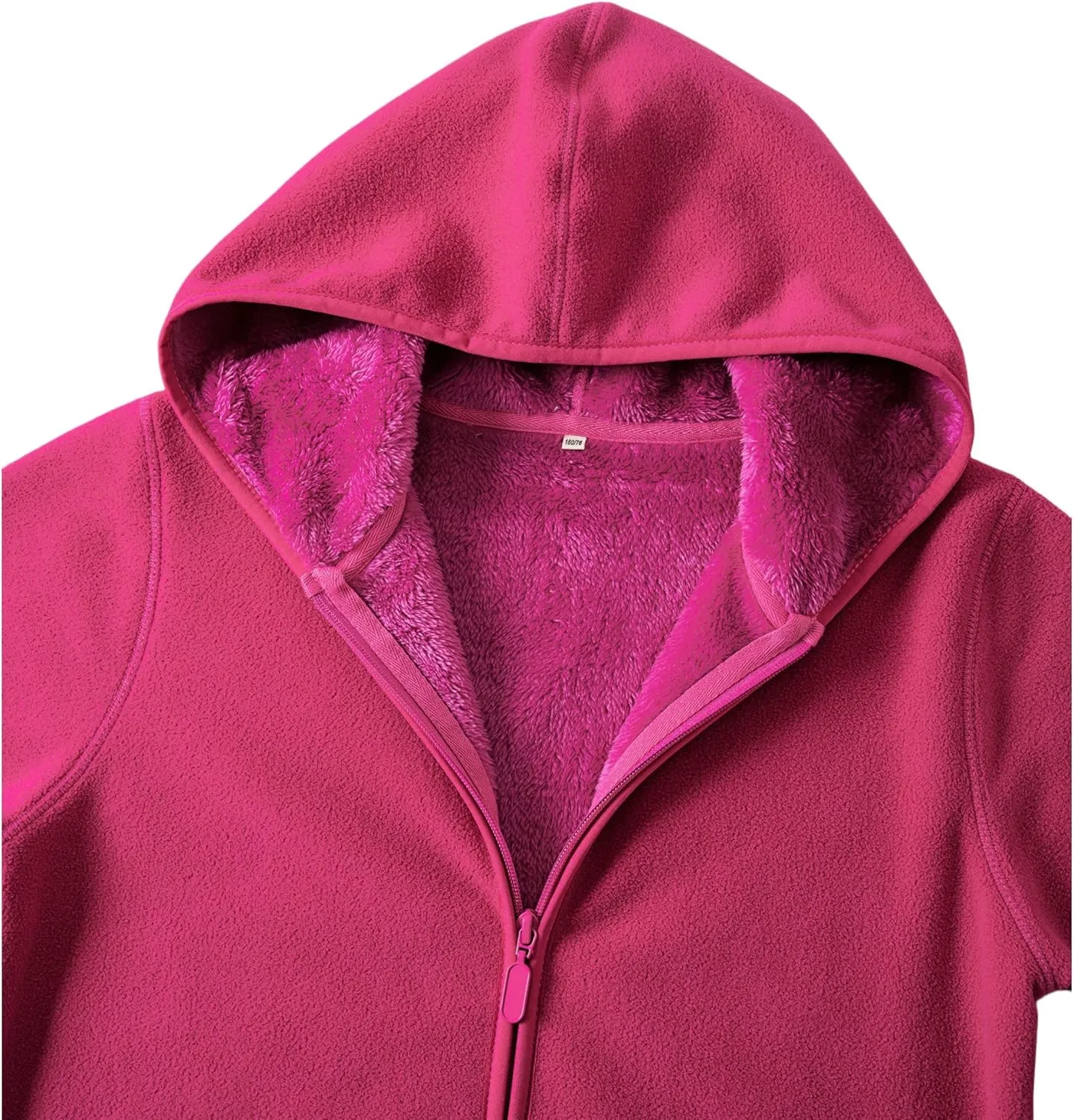 Kids Boys Girls Polar Fleece Jacket with Hood Toddler Outerwear Warm Autumn Winter Coat 2-9Years