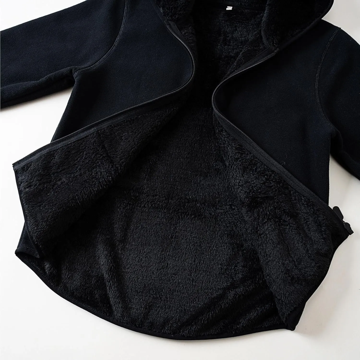 Kids Boys Girls Polar Fleece Jacket with Hood Toddler Outerwear Warm Autumn Winter Coat 2-9Years