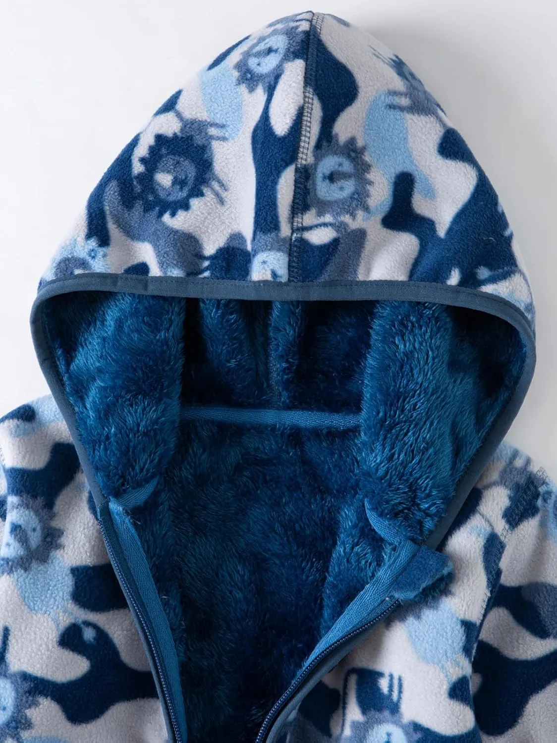 Kids Boys Girls Polar Fleece Jacket with Hood Toddler Outerwear Warm Autumn Winter Coat 2-9Years