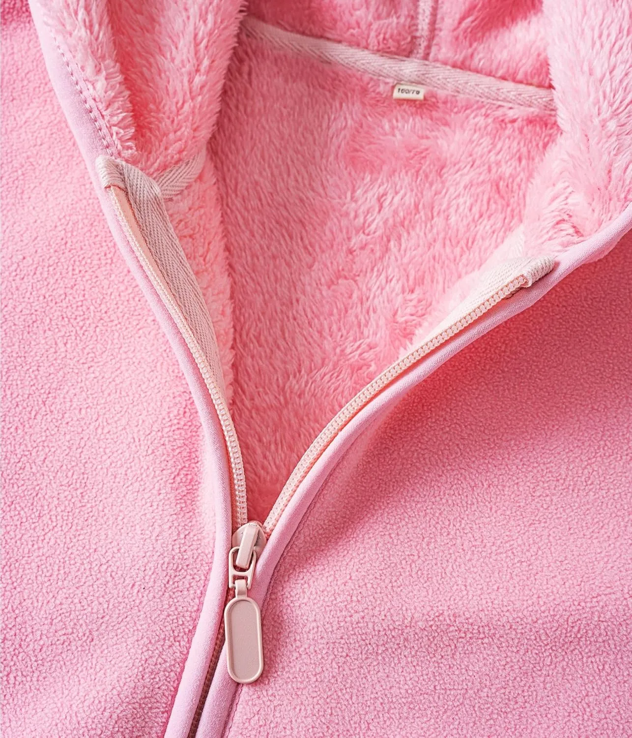 Kids Boys Girls Polar Fleece Jacket with Hood Toddler Outerwear Warm Autumn Winter Coat 2-9Years