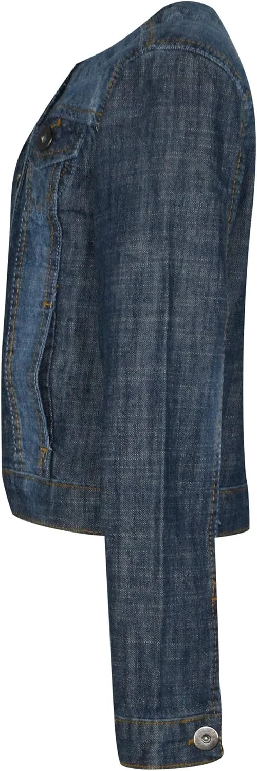 Kids Girls Jacket Denim Style Stylish Fashion Trendy Jeans Jackets Age 3-13 Year