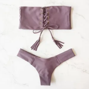 LACE ME UP BIKINI TOP
