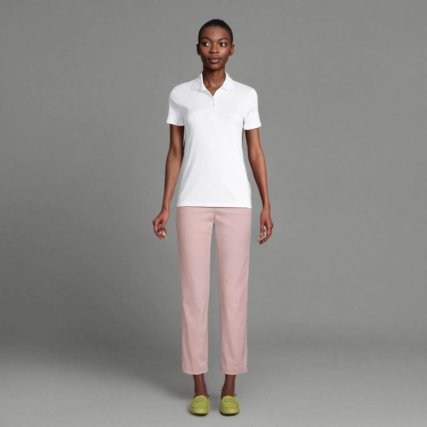Lands' End Women's American-Grown Supima Cotton Polo Shirt