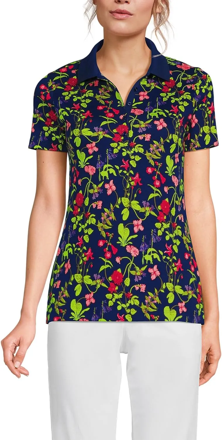 Lands' End Women's American-Grown Supima Cotton Polo Shirt