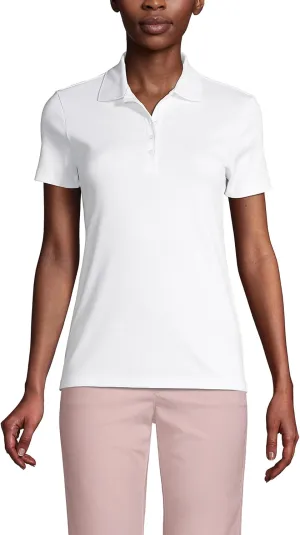 Lands' End Women's American-Grown Supima Cotton Polo Shirt