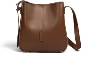 Large Bag, Versatile Fashionable Leather Bucket Bag, Large Capacity Crossbody Shoulder Bag, Women's Bag Tote Bag(White)