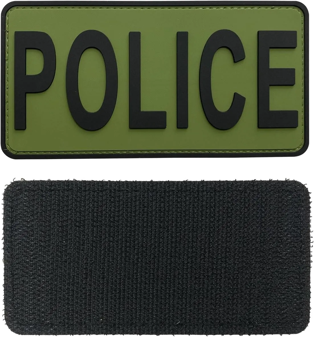 Large Police Patch PVC Rubber for Tactical Vests Jackets Bags Backpacks Plate Carriers