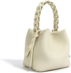Leather Bucket Bag Handbag For Women Top Handle Woven Shoulder Crossbody Bag Clutch Versatile Commuting Elegant Chi Luxury