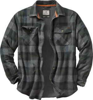 Legendary Whitetails Archer Flannel Thermal Lined Shirt Jacket for Men, Quilted Insulated Plaid Work Outerwear Coat