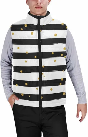Lightweight Vest Men Hohoho Pattern Men'S Padded Cotton Puffer Vest Winter Sleeveless Jacket Coat Warm Outerwear