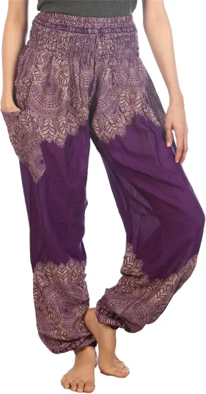 LOFBAZ Harem Boho Pants for Women Yoga S-4XL Plus Hippie Clothing PJ