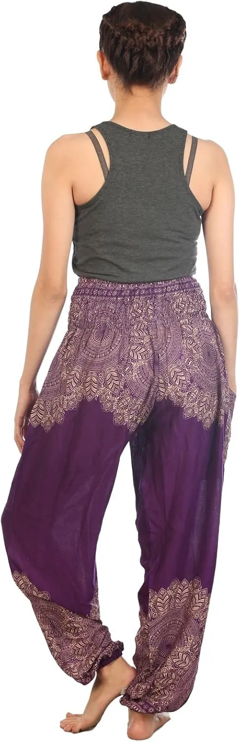 LOFBAZ Harem Boho Pants for Women Yoga S-4XL Plus Hippie Clothing PJ