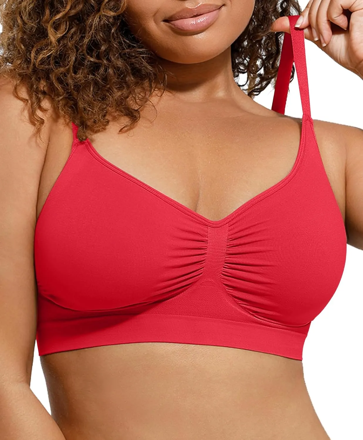 Lover-Beauty Bralettes for Women - Wireless Seamless Bra Stretch Comfort No Underwire Unlined Everyday Bras