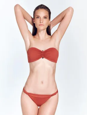 Lucille Red Ochre Bikini Bottom