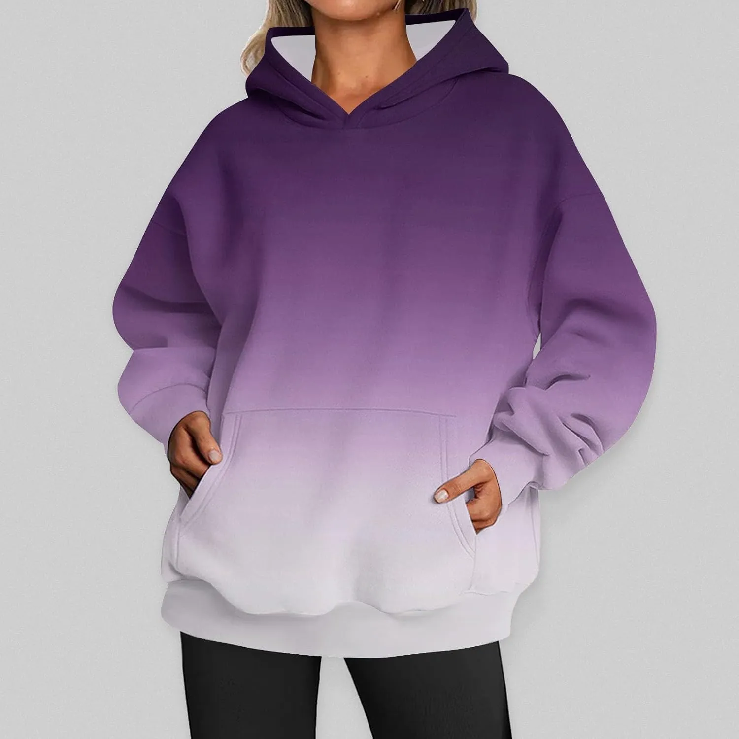 MCILLO Womens Oversized Sweatshirts Pullover Hoodies Long Sleeve with Pockets Winter Fall Outfits Clothes