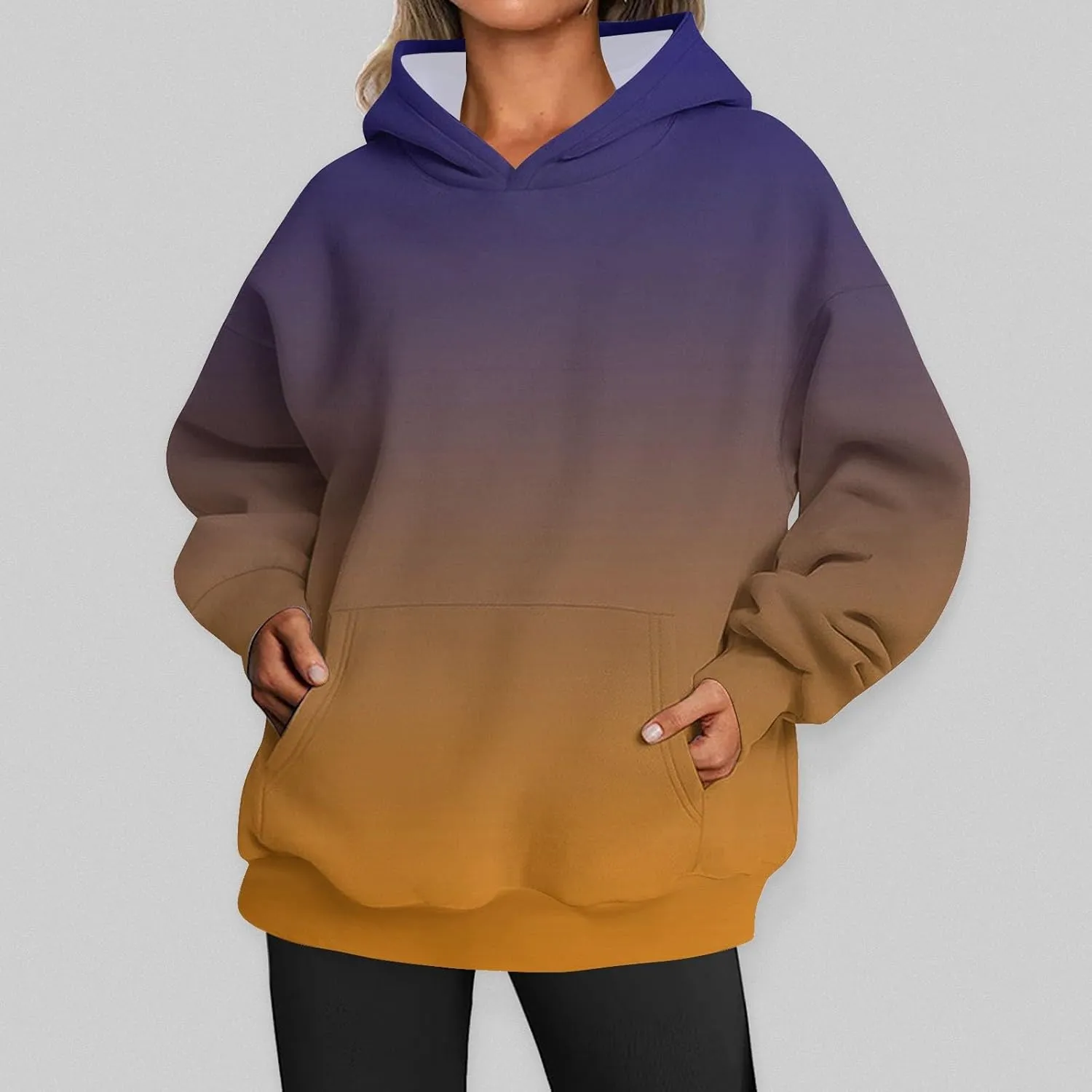 MCILLO Womens Oversized Sweatshirts Pullover Hoodies Long Sleeve with Pockets Winter Fall Outfits Clothes