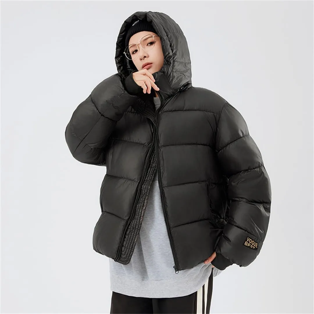 Men Winter Jackets Heated Bomber Cotton-Padded Hooded Coat Parka Windbreaker Couple Outwear