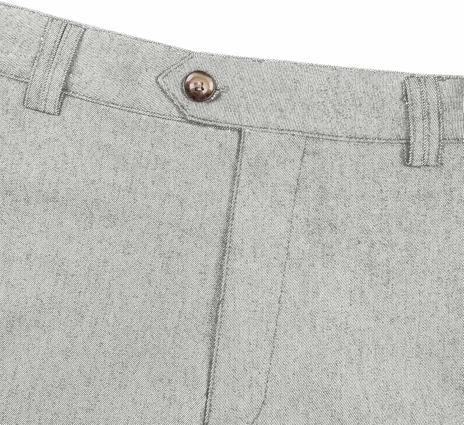 Mens Classic Stretch Flat Front Dress Pants Slim Fit Lightweigh Business Suit Trousers Daliy Streetwear with Pockets