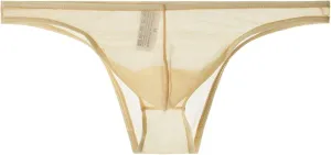 Men's Exotic G-Strings Lingerie Thongs Sexy Breathable Under Panties Man Solid Color Comfort Briefs
