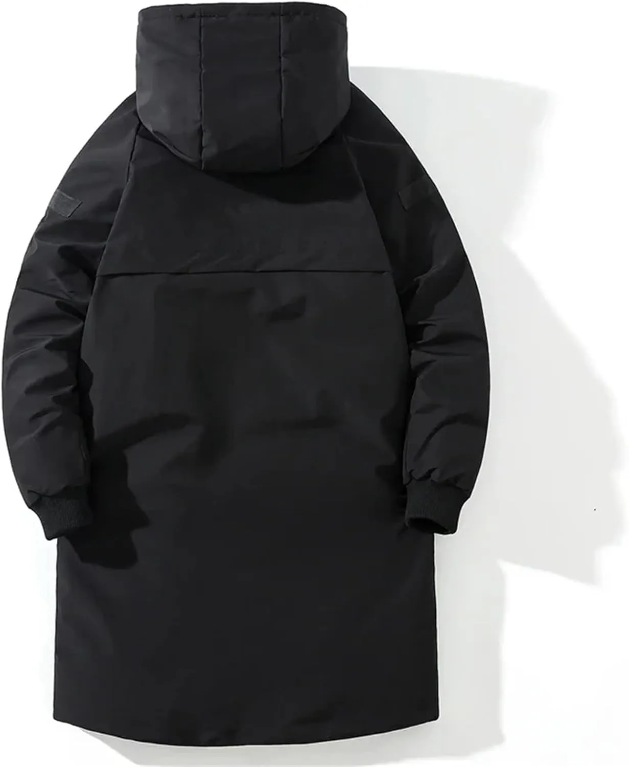 Men's Long Coat Winter Cotton Padded Jacket Hooded Oversize Man Parka Outerwear Loose Thick Warm Coats